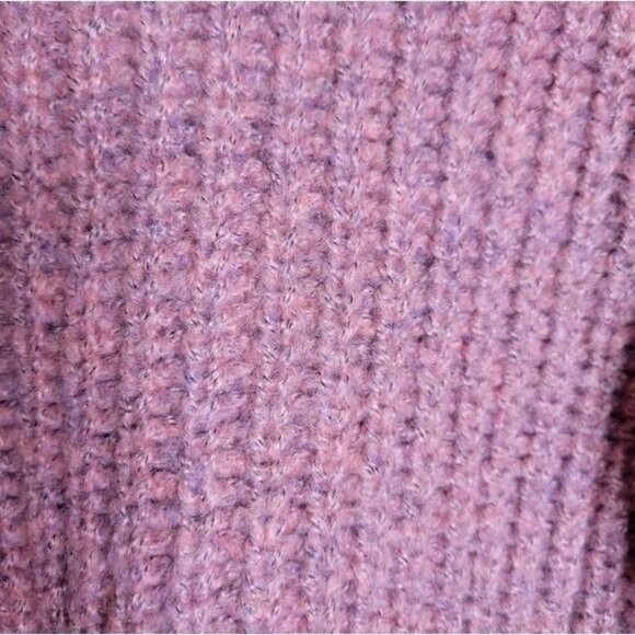 Leith Womens Ribbed Knit Mock Sweater Pullover XS Chunky Pink Rose - Picture 4 of 7